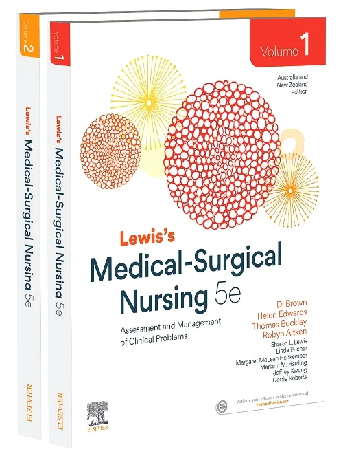Coperta cărții "Lewis&#039;s Medical-Surgical Nursing 2 Vol Set" de autor necunoscut