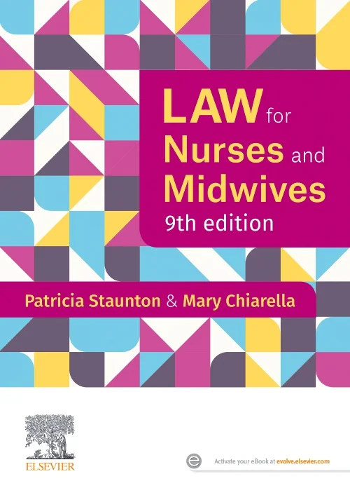 Coperta cărții "Law for Nurses and Midwives" de autor necunoscut