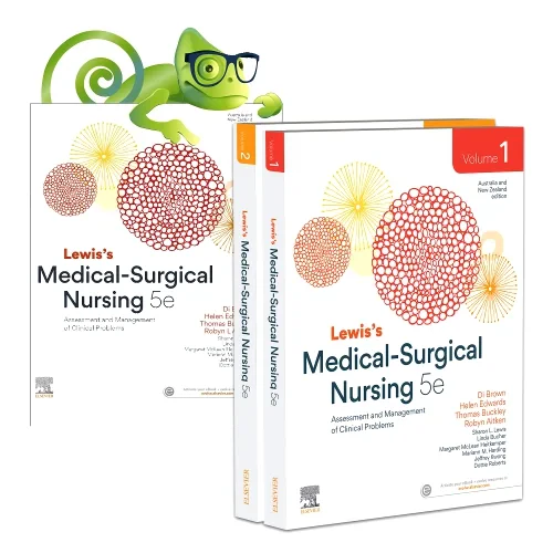 Coperta cărții "Lewis&#039;s Medical-Surgical Nursing: Assessment and Management of Clinical Problems, 2-Volume Set, 5th ANZ Edition" de autor necunoscut