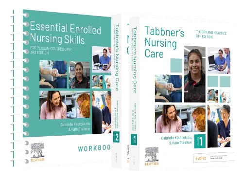 Coperta cărții "Tabbner&#039;s Nursing Care 9e + Workbook 3e Package" de autor necunoscut