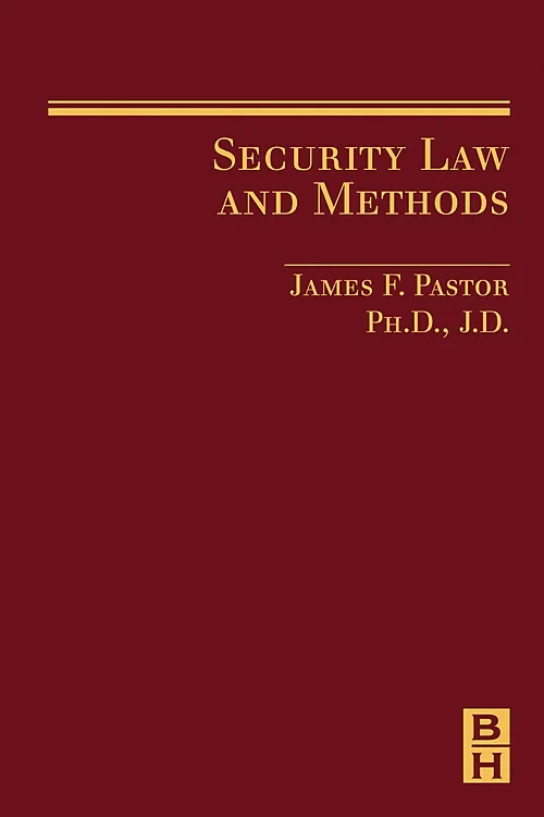 Coperta cărții "Security Law and Methods" de autor necunoscut