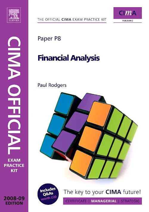 Coperta cărții "CIMA Official Exam Practice Kit Financial Analysis" de autor necunoscut
