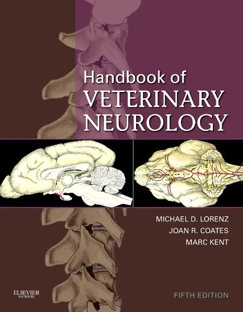 Coperta cărții "Handbook of Veterinary Neurology" de autor necunoscut