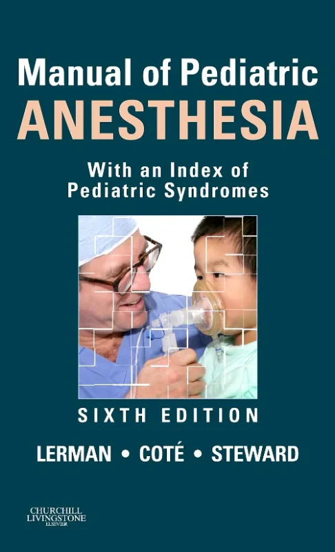 Coperta cărții "Manual of Pediatric Anesthesia" de autor necunoscut