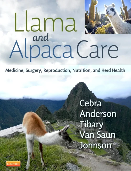 Coperta cărții "Llama and Alpaca Care" de autor necunoscut
