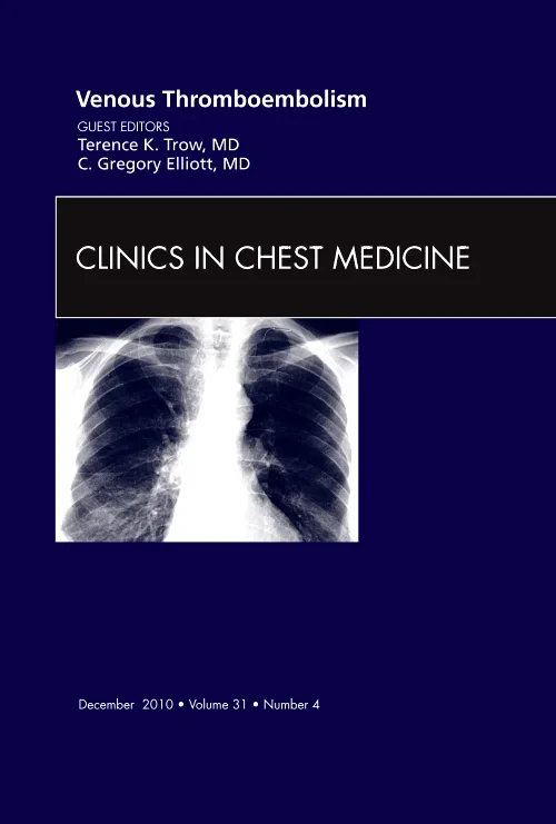Coperta cărții "Venous Thromboembolism, An Issue of Clinics in Chest Medicine" de autor necunoscut
