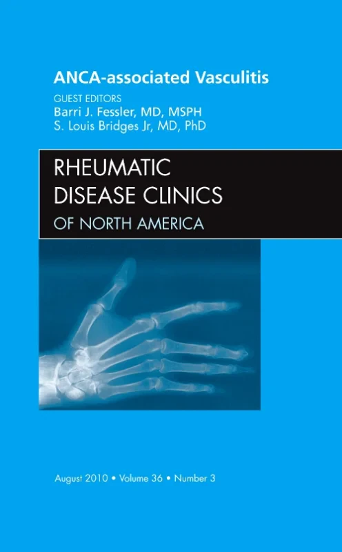 Coperta cărții "ANCA-Associated Vasculitis, An Issue of Rheumatic Disease Clinics" de autor necunoscut