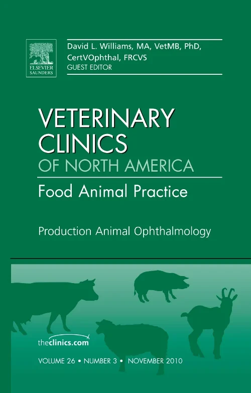 Coperta cărții "Production Animal Ophthalmology, An Issue of Veterinary Clinics: Food Animal Practice" de autor necunoscut