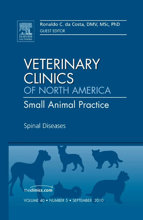 Coperta cărții "Spinal Diseases, An Issue of Veterinary Clinics: Small Animal Practice" de autor necunoscut