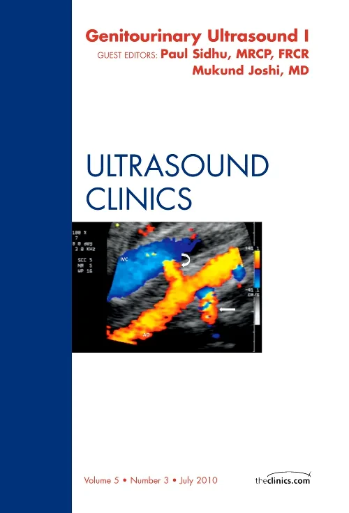 Coperta cărții "Genitourinary Ultrasound, An Issue of Ultrasound Clinics Part 1" de autor necunoscut