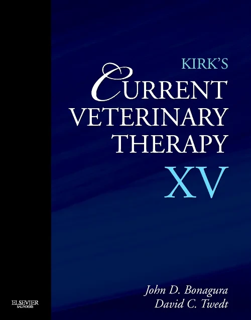 Coperta cărții "Kirk&#039;s Current Veterinary Therapy XV" de autor necunoscut