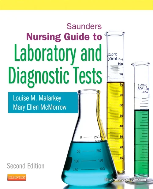 Coperta cărții "Saunders Nursing Guide to Laboratory and Diagnostic Tests" de autor necunoscut