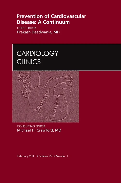 Coperta cărții "Prevention of Cardiovascular Disease: A Continuum, An Issue of Cardiology Clinics" de autor necunoscut
