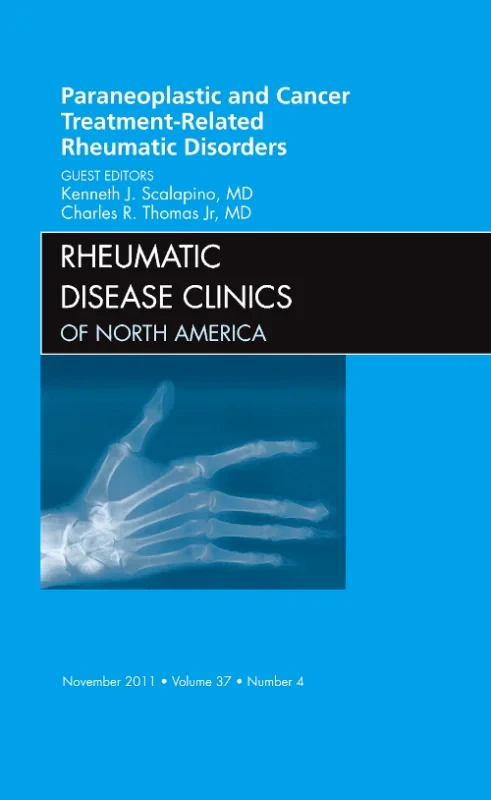 Coperta cărții "Paraneoplastic and Cancer Treatment-Related Rheumatic Disorders, An Issue of Rheumatic Disease Clinics" de autor necunoscut