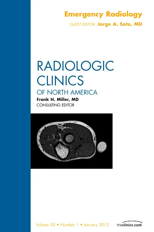 Coperta cărții "Emergency Radiology, An Issue of Radiologic Clinics of North America" de autor necunoscut