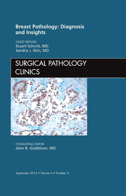 Coperta cărții "Breast Pathology: Diagnosis and Insights, An Issue of Surgical Pathology Clinics" de autor necunoscut