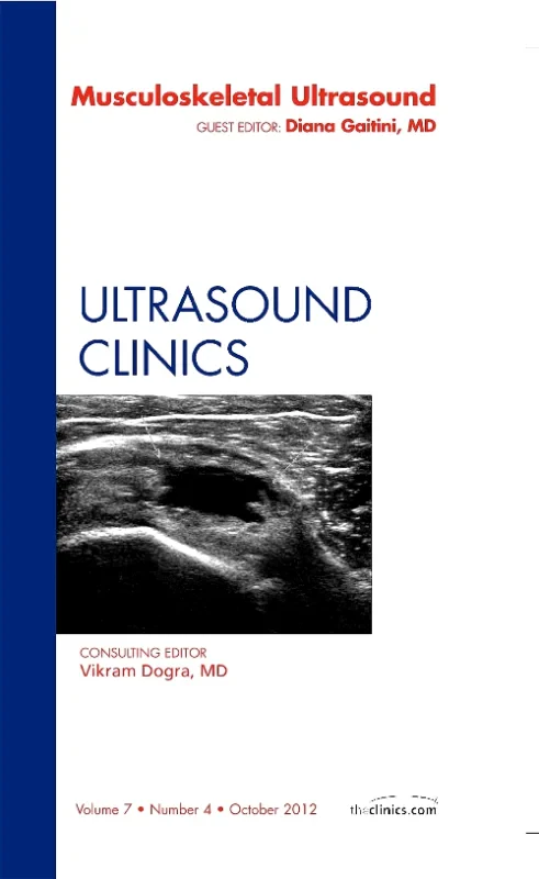 Coperta cărții "Musculoskeletal Ultrasound, An Issue of Ultrasound Clinics" de autor necunoscut