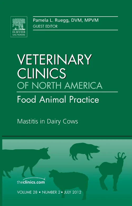 Coperta cărții "Mastitis in Dairy Cows, An Issue of Veterinary Clinics: Food Animal Practice" de autor necunoscut