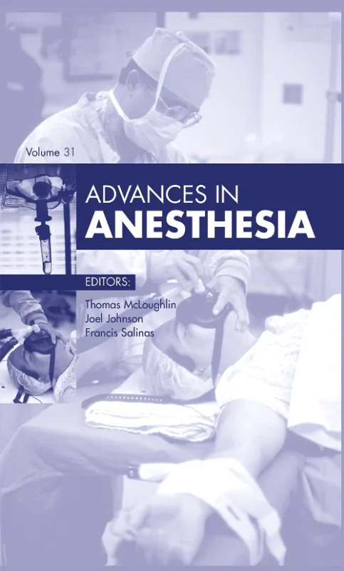 Coperta cărții "Advances in Anesthesia, 2013" de autor necunoscut