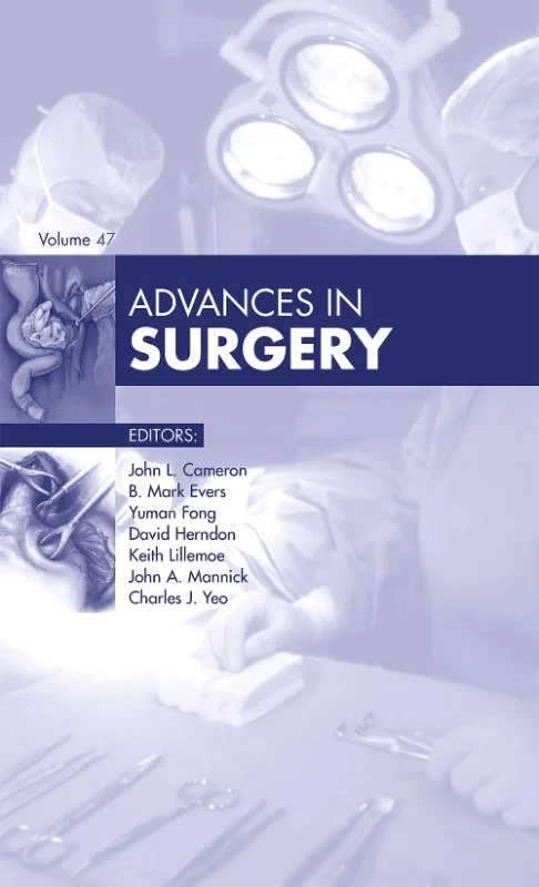 Coperta cărții "Advances in Surgery, 2013" de autor necunoscut