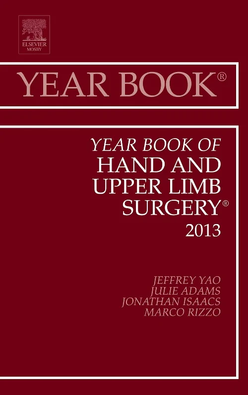 Coperta cărții "Year Book of Hand and Upper Limb Surgery 2013" de autor necunoscut