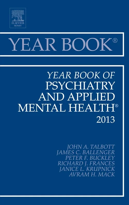 Coperta cărții "Year Book of Psychiatry and Applied Mental Health 2013" de autor necunoscut