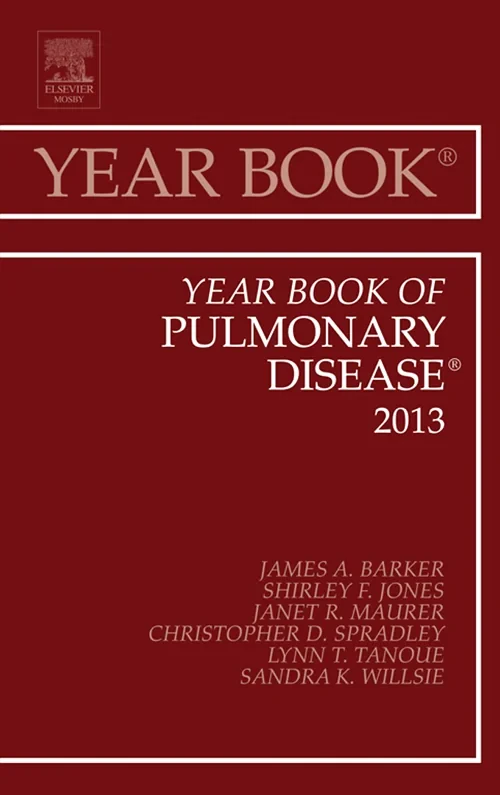 Coperta cărții "Year Book of Pulmonary Diseases 2013" de autor necunoscut