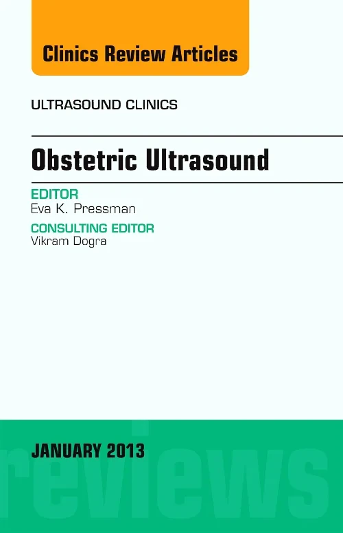 Coperta cărții "Obstetric Ultrasound, An Issue of Ultrasound Clinics" de autor necunoscut