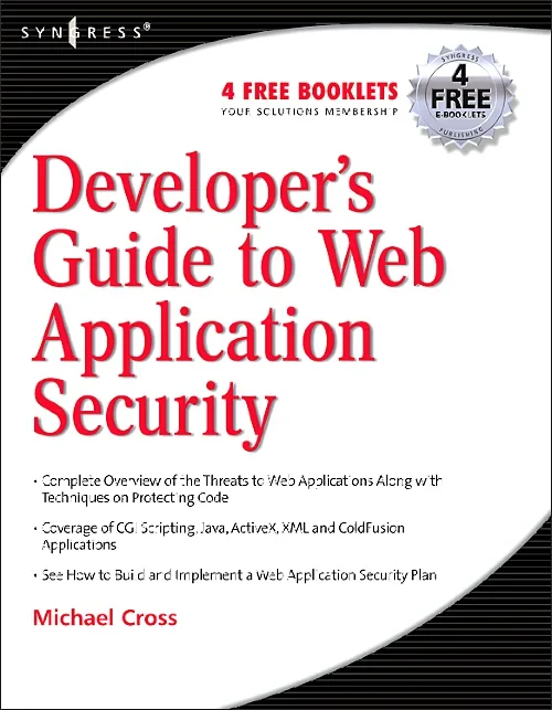 Coperta cărții "Developer&#039;s Guide to Web Application Security" de autor necunoscut