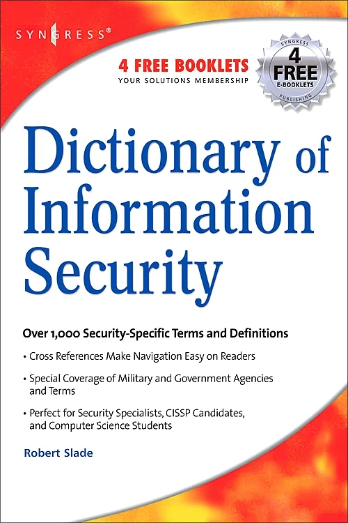 Coperta cărții "Dictionary of Information Security" de autor necunoscut