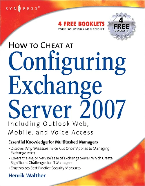 Coperta cărții "How to Cheat at Configuring Exchange Server 2007" de autor necunoscut