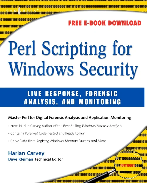 Coperta cărții "Perl Scripting for Windows Security" de autor necunoscut