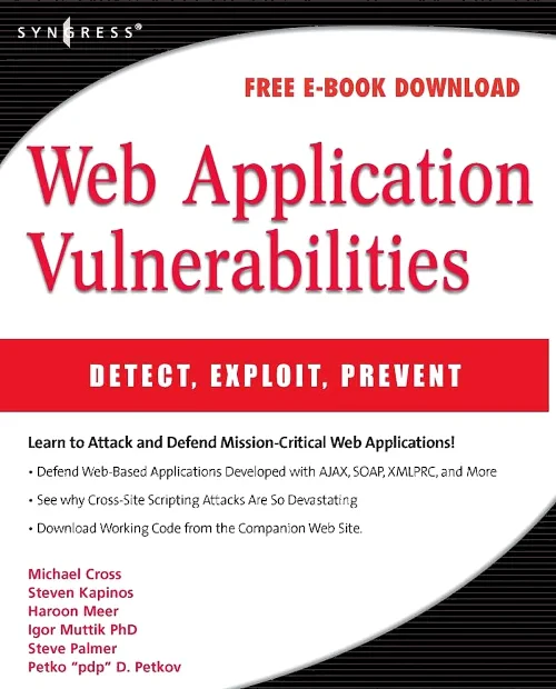 Coperta cărții "Web Application Vulnerabilities" de autor necunoscut