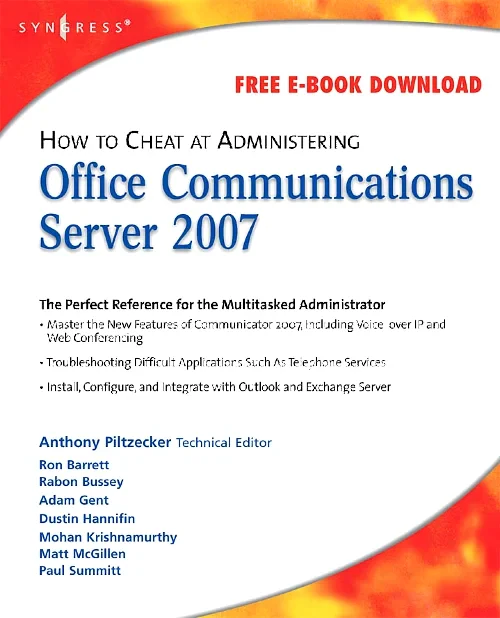 Coperta cărții "How to Cheat at Administering Office Communications Server 2007" de autor necunoscut