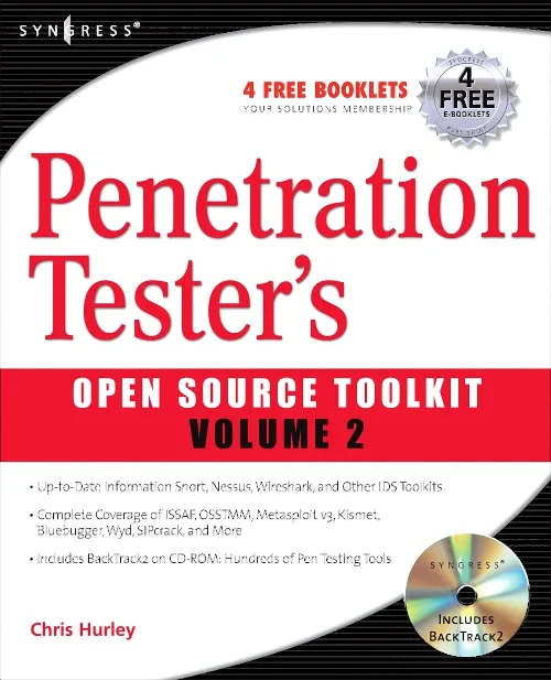 Coperta cărții "Penetration Tester&#039;s Open Source Toolkit" de autor necunoscut