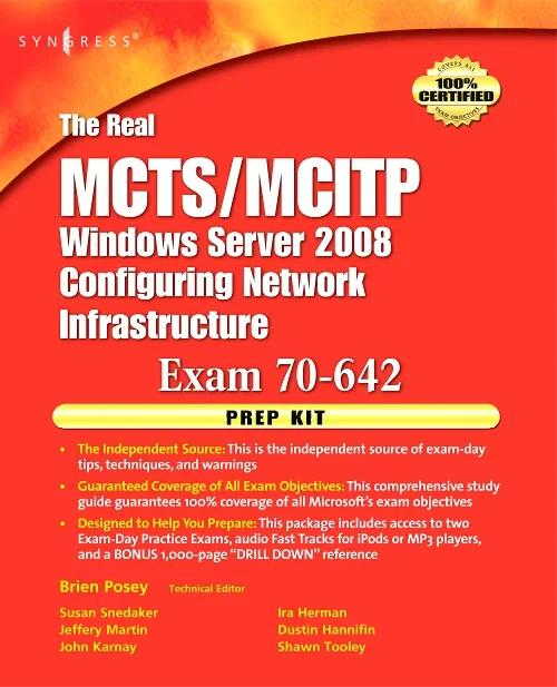 Coperta cărții "The Real MCTS/MCITP Exam 70-642 Prep Kit" de autor necunoscut