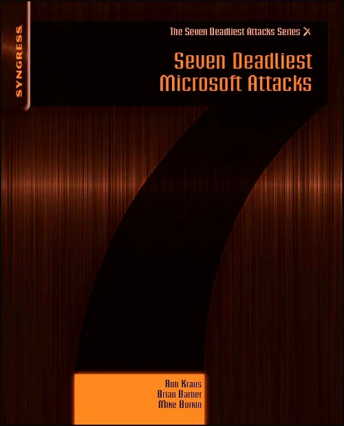 Coperta cărții "Seven Deadliest Microsoft Attacks" de autor necunoscut
