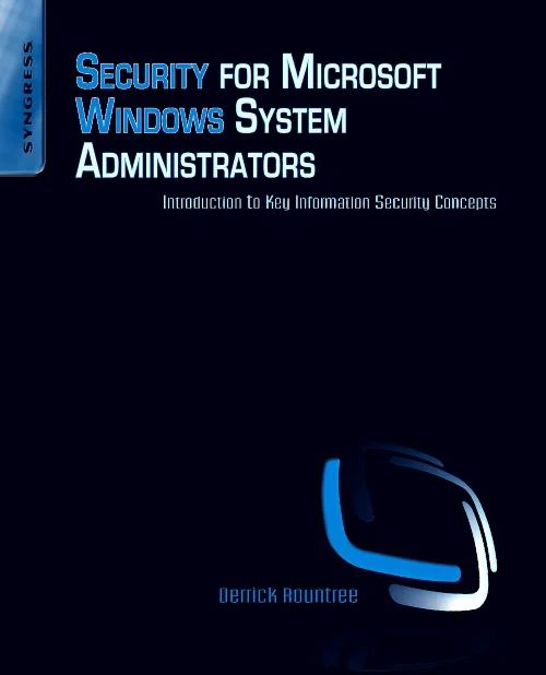 Coperta cărții "Security for Microsoft Windows System Administrators" de autor necunoscut