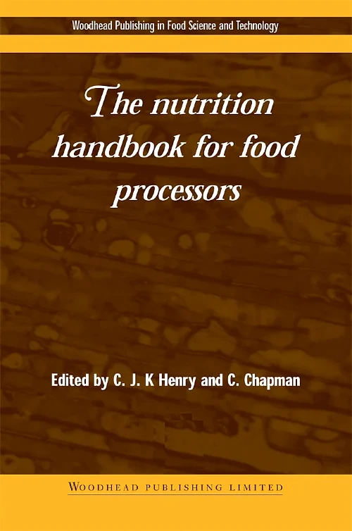 Coperta cărții "The Nutrition Handbook for Food Processors" de autor necunoscut