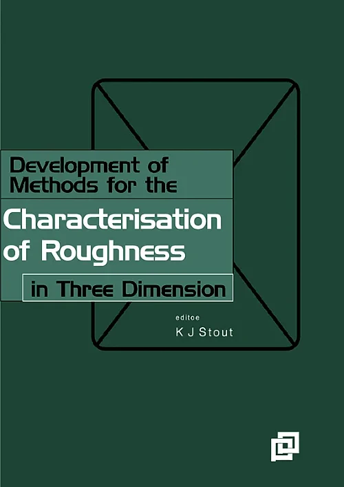 Coperta cărții "Development of Methods for Characterisation of Roughness in Three Dimensions" de autor necunoscut