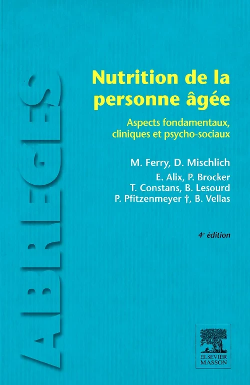 Coperta cărții "Nutrition de la personne âgée" de autor necunoscut