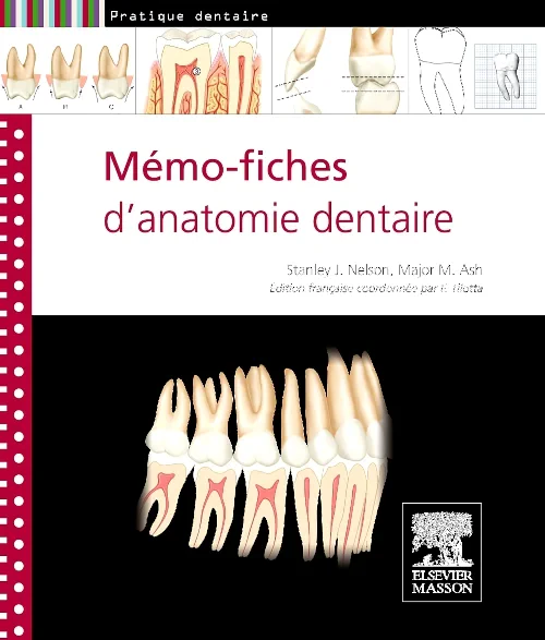 Coperta cărții "Mémo-fiches d&#039;anatomie dentaire" de autor necunoscut