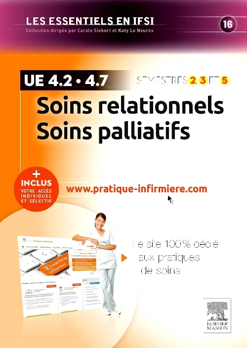 Coperta cărții "Soins relationnels. Soins palliatifs - UE 4.2 et UE 4.7" de autor necunoscut