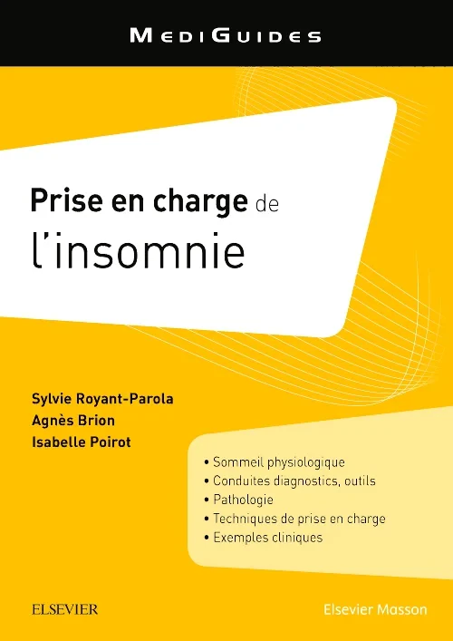 Coperta cărții "Prise en charge de l&#039;insomnie" de autor necunoscut