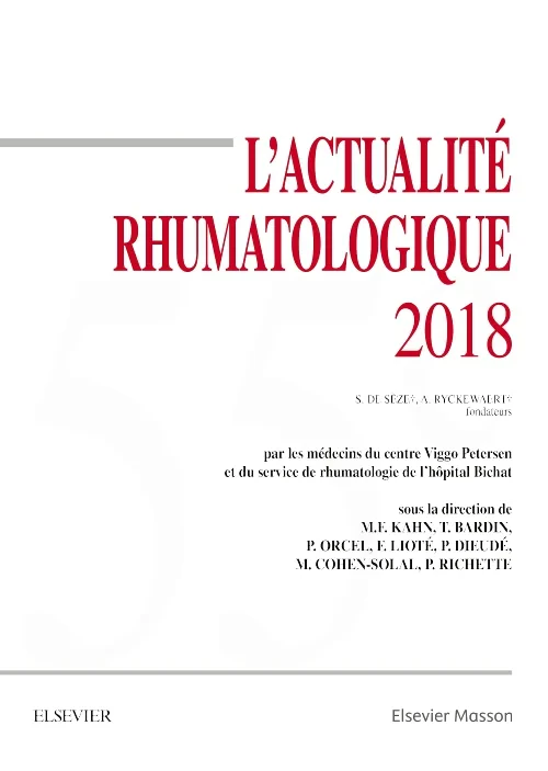 Coperta cărții "L&#039;actualité rhumatologique 2018" de autor necunoscut