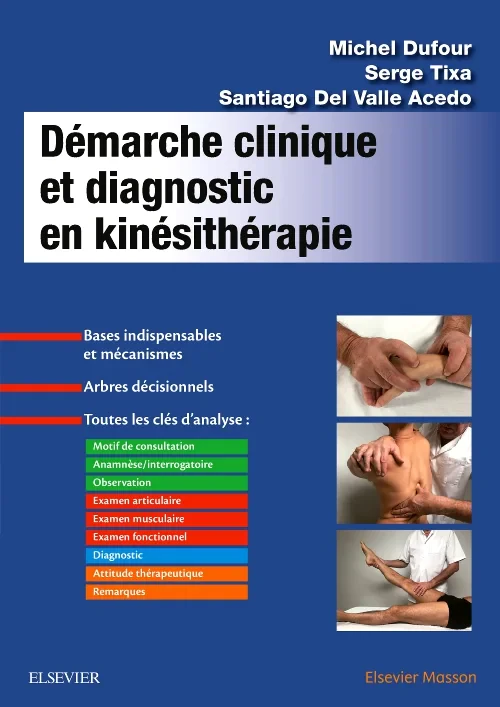 Coperta cărții "Démarche clinique et diagnostic en kinésithérapie" de autor necunoscut