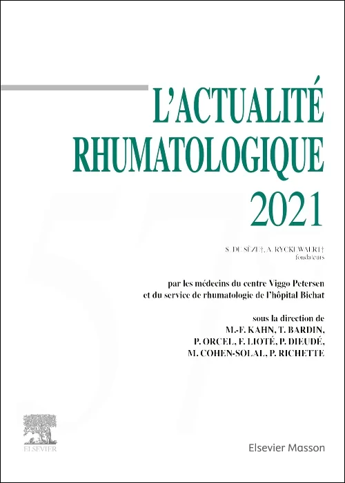Coperta cărții "L&#039;actualité rhumatologique 2021" de autor necunoscut