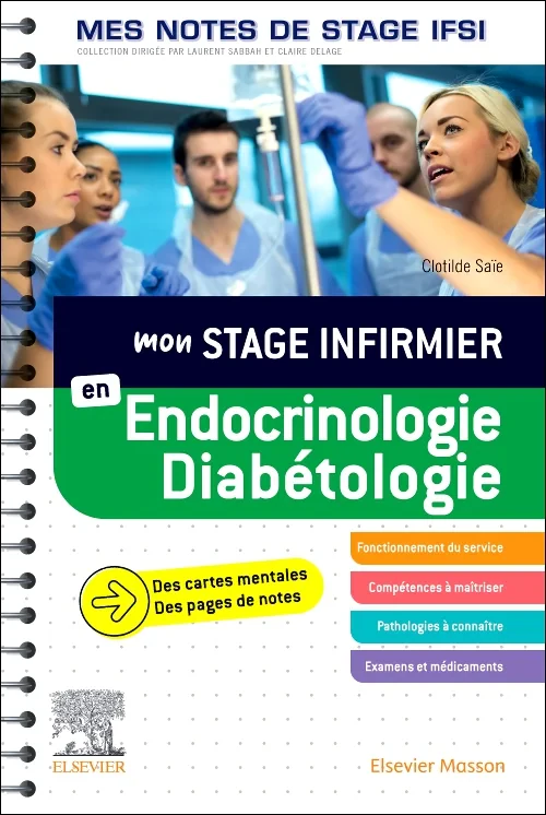 Coperta cărții "Mon stage infirmier en Endocrinologie-Diabétologie. Mes notes de stage IFSI" de autor necunoscut