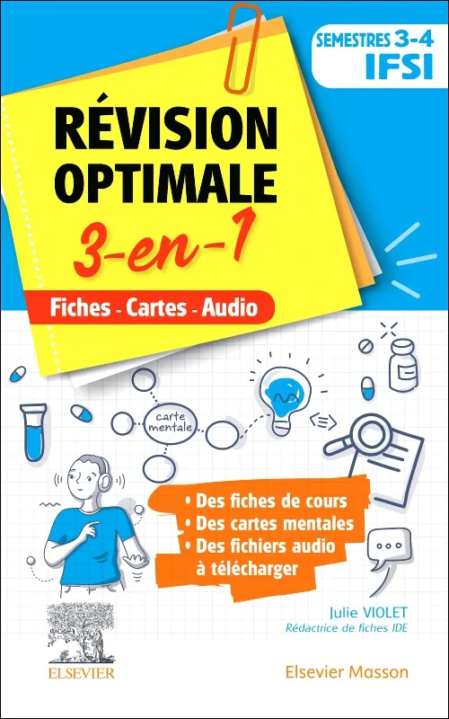 Coperta cărții "Révision optimale 3 en 1 _ Semestres 3 et 4 IFSI" de autor necunoscut