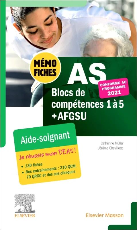 Coperta cărții "Mémo-Fiches AS - Blocs de compétence 1 à 5 + AFGSU" de autor necunoscut